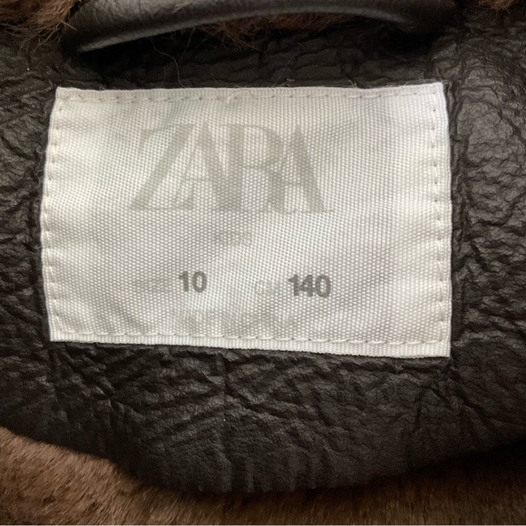 ZARA Kids Faux Shearling Biker Jacket - Picture 5 of 14
